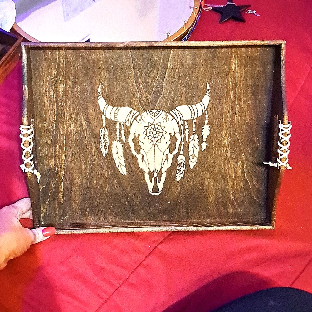 Rustic/Bohemian Decor Tray